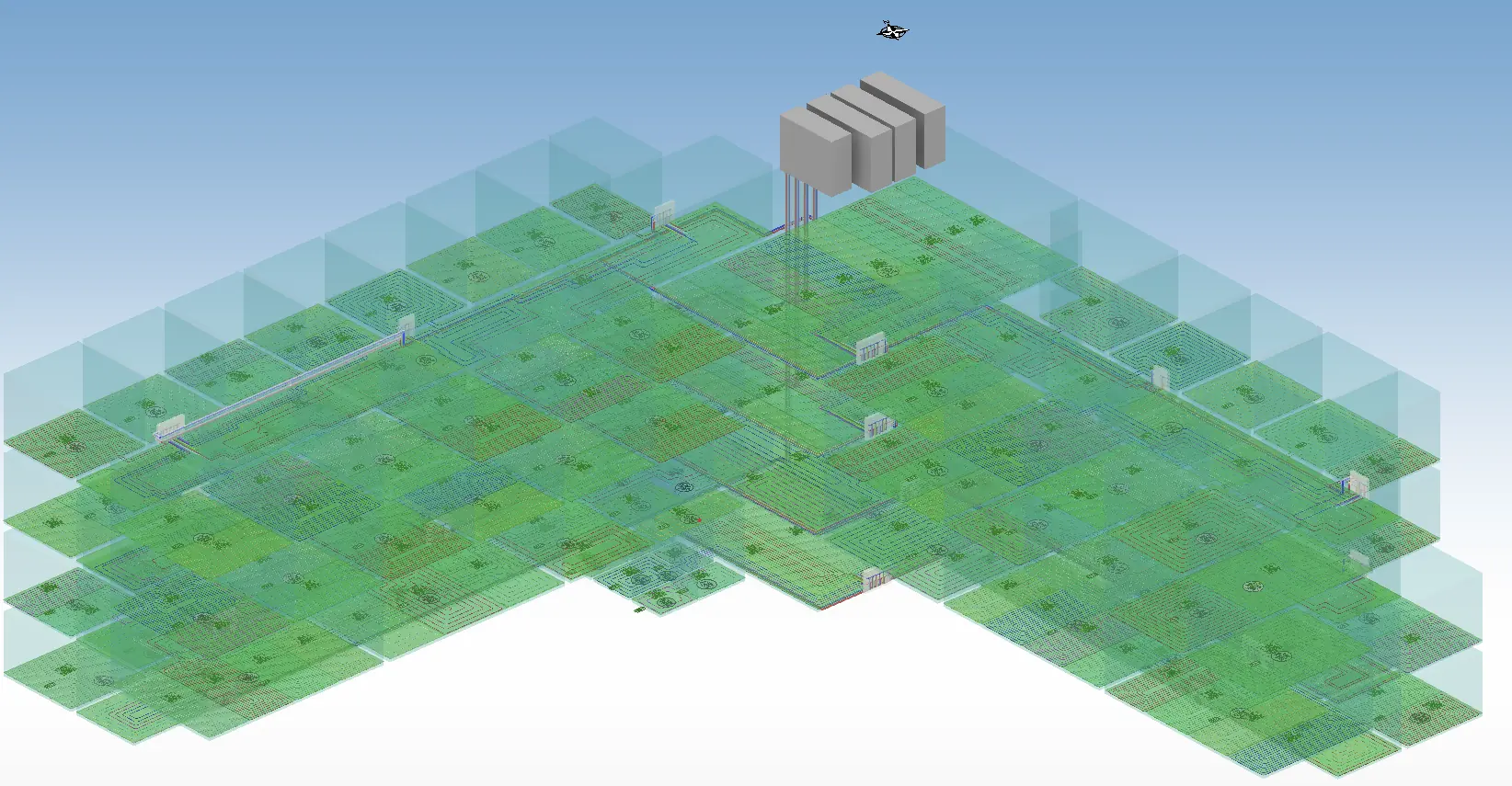3D podno grijanje - starački dom Poličnik